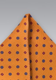 Classic Burnt Orange Pocket Square