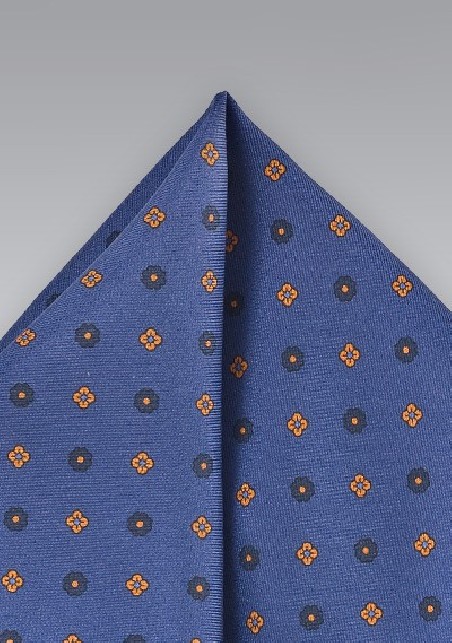 Classic Dark Blue Pocket Square