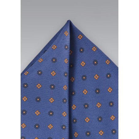 Classic Dark Blue Pocket Square