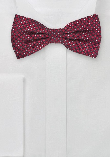 Dapper Bow Tie in Scarlet Red
