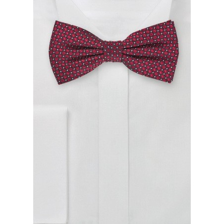 Dapper Bow Tie in Scarlet Red