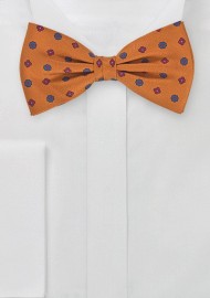 Pre-tied Bowtie in Tangerine Orange
