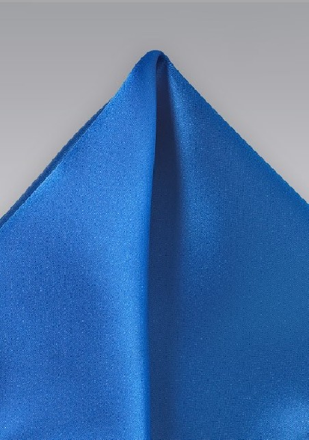 Bright Blue Pocket Square