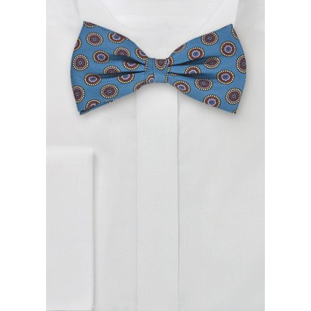 Silk Bow Tie in Teal