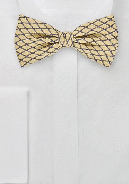 Modern Bow Tie in Maize Yellow
