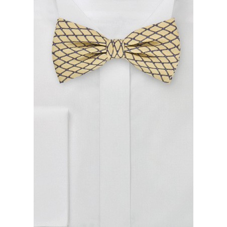 Modern Bow Tie in Maize Yellow
