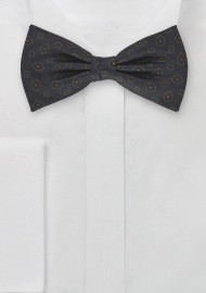 Silk Bow Tie in Dark Blue