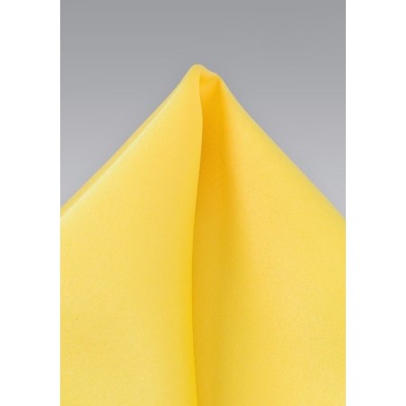 Bright Sunbeam Yellow Pocket Square