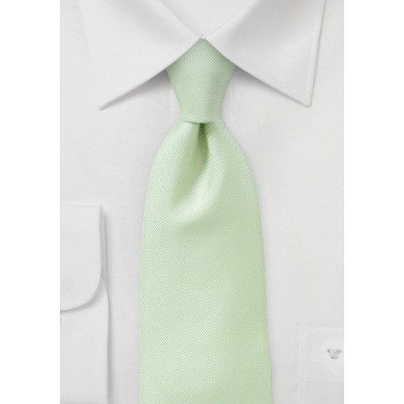 Ribbed Tie in Light Green