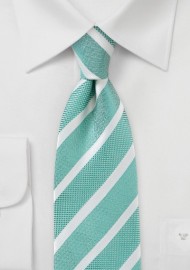 Jade Green Detailed Necktie