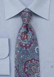Modern Cut Paisley Necktie