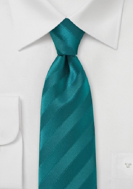 Trendy Teal Colored Slim Necktie