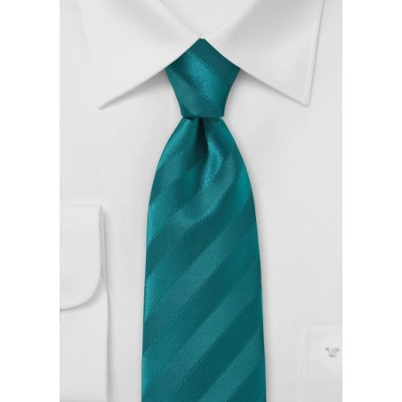 Trendy Teal Colored Slim Necktie