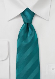 Trendy Teal Colored Slim Necktie