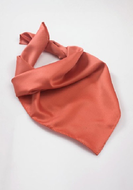 Coral Red Scarf