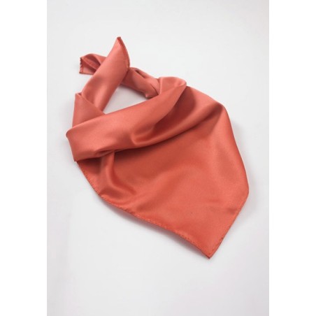 Coral Red Scarf