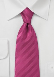 Narrow Magenta Neck Tie