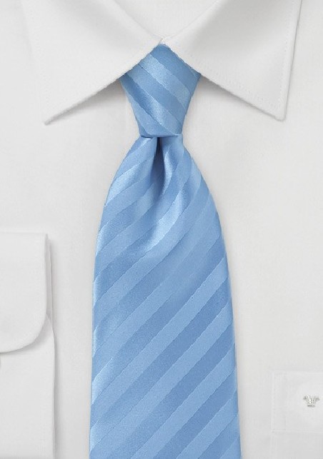 Narrow Men's Tie in Cornflower Blue