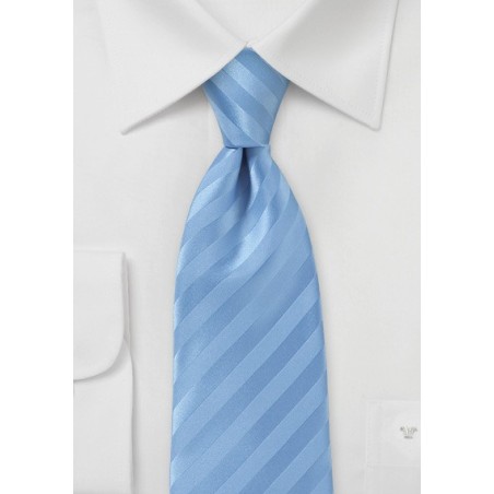 Narrow Men's Tie in Cornflower Blue