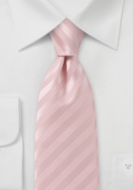 Cotton Candy Pink Tie in Narrow Length
