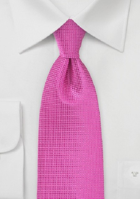 Textured Tie in Paradise Pink