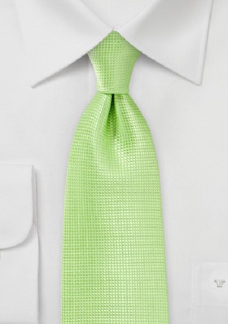 Textured Tie in Tropical Green