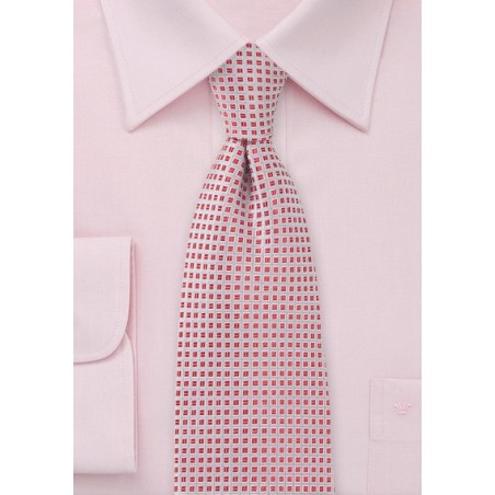 Persimmon and Silver Neck Tie