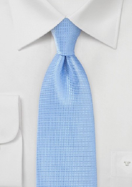 Textured Tie in French Blue