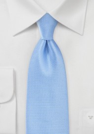 Textured Tie in French Blue