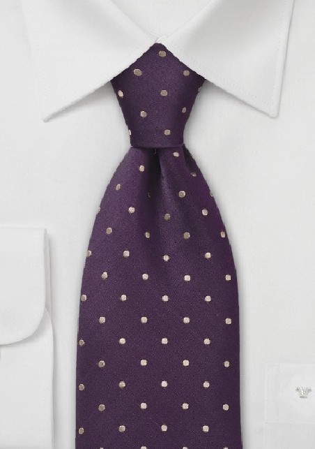 Kid Sized Tie in Eggplant