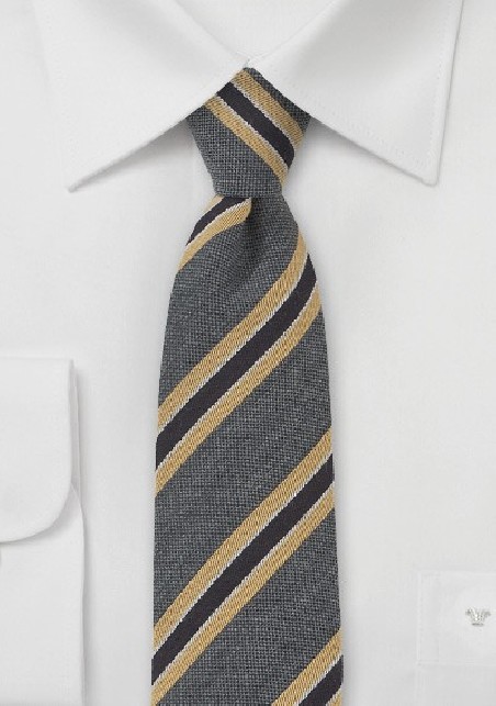 Skinny Wool Tie by BlackBird
