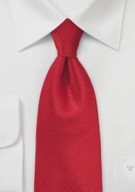 Solid Cherry Red Tie made of Pure Silk