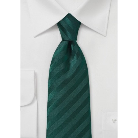 Solid Holly Green Tie with Narrow Modern Cut