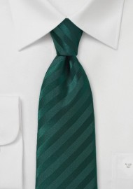 Solid Holly Green Tie with Narrow Modern Cut