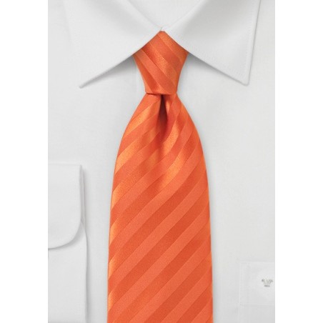 Mandarin Orange Neck Tie in Slimmer Cut