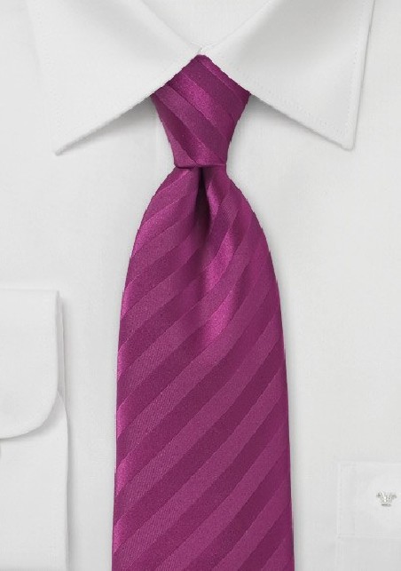 Narrow Solid Hued Sugar Plum Tie