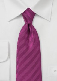 Narrow Solid Hued Sugar Plum Tie