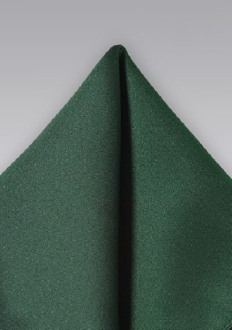 Dark Hunter Green Pocket Square