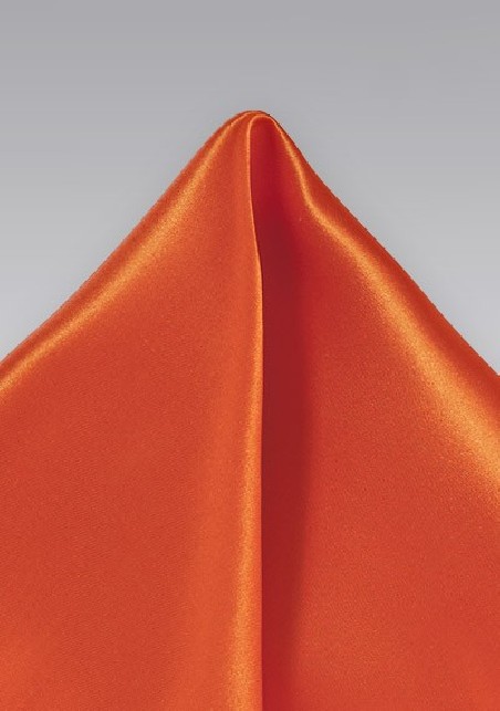 Tuscan Orange Pocket Square