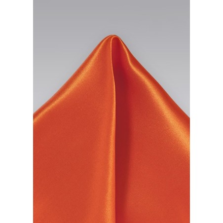 Tuscan Orange Pocket Square