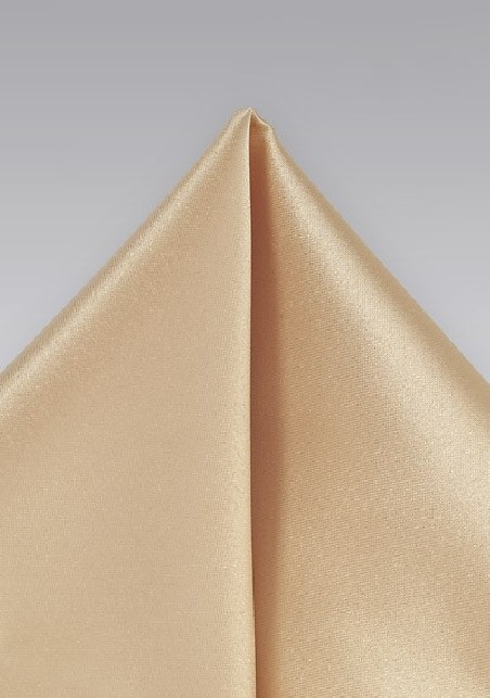 Men's Pocket Square in Golden Fawn