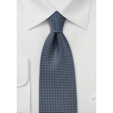 Modern Pin Dot Tie in Dark Navy