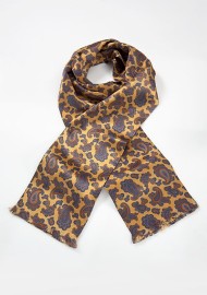 Regal Paisley Scarf in Vintage Gold