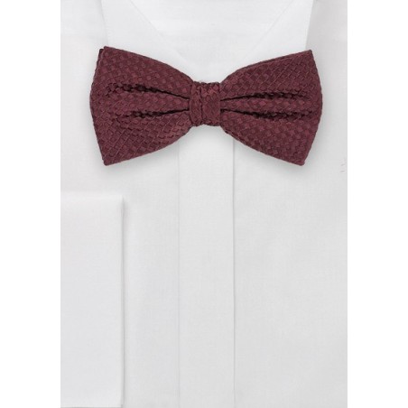 Elegant Bow Tie in Mahogany Brown