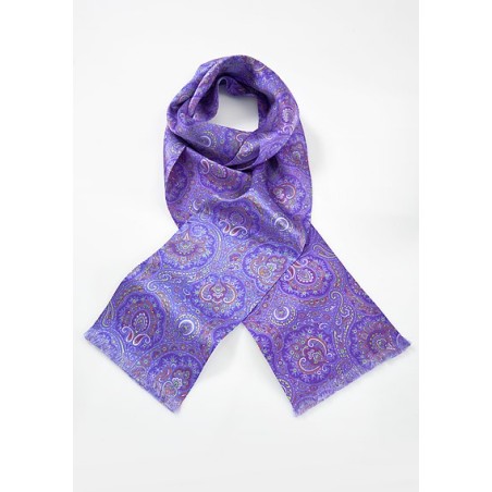 Modern Paisley Scarf in Regal Purple