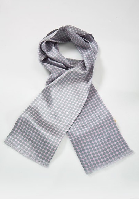 Art Deco Scarf in Shades of Taupes and Pinks