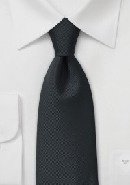 Handcrafted Microfiber Necktie in Onyx