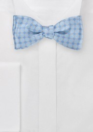 Patterned Bow Tie in French Blues