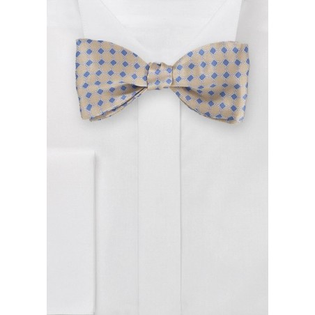Art Deco Bow Tie in Golden Wheat