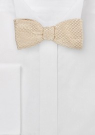 Champagne Color Designer Bow Tie
